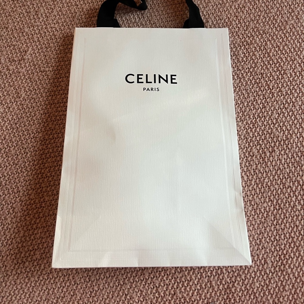 Celine Cream Shopping Bag and Box